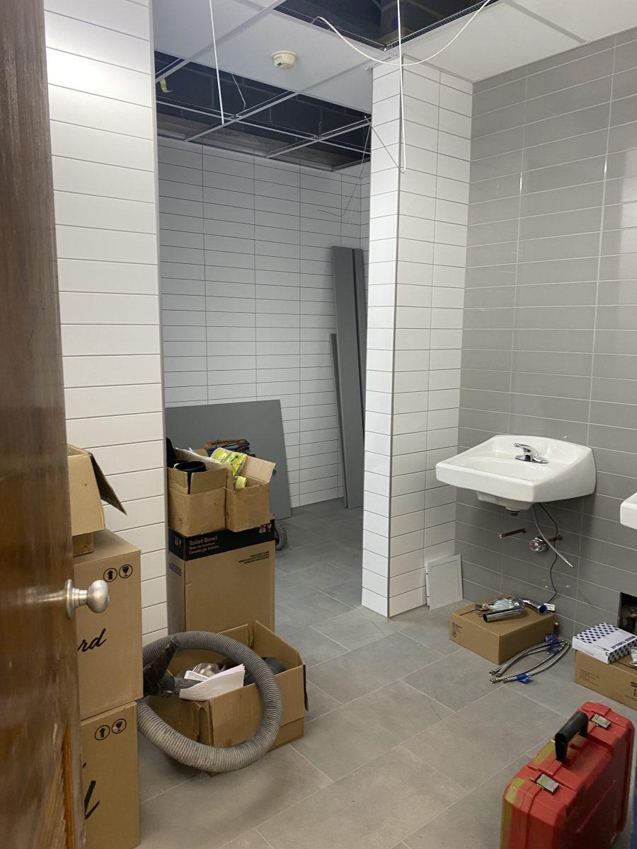 Progress on the Construction of the Teacher’s Bathrooms