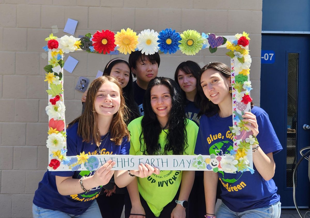 The members of the Indian Hills Environmental Club: Gabriella Romm, Julia Coppo, Hannah Savino, Marianna Adragna, Jacob Lee and Seulgi Park